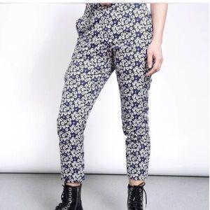 Wildfang Floral Ace Slim Crop Pant Size 12
